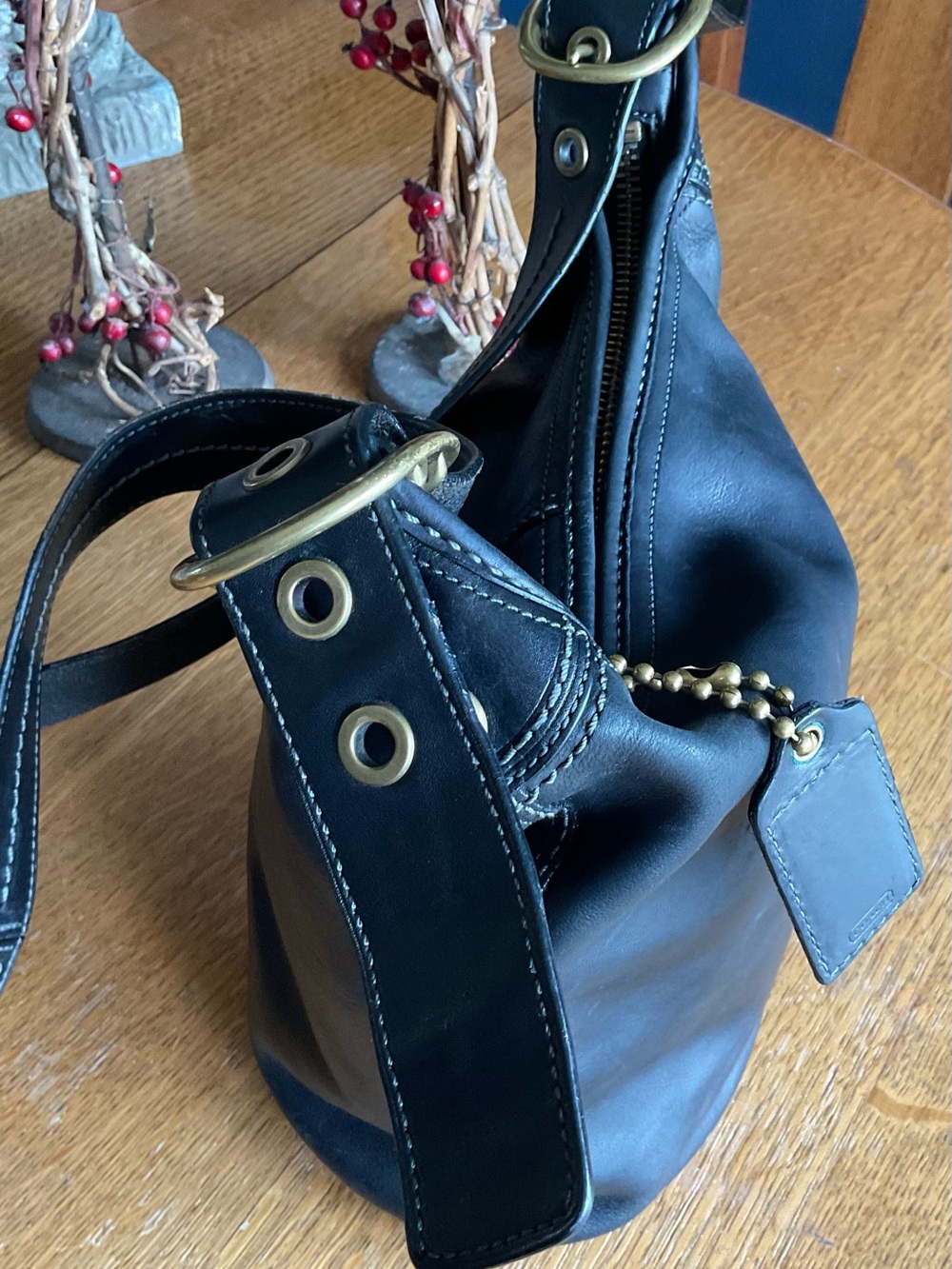 Coach Bleecker Tattersall Shoulder Bag, Style #11422 - Picture 3 of 9
